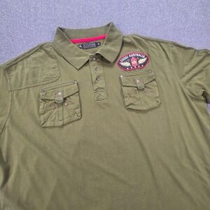 Coogie Australia Shirt Polo Green Mens 3XL AIF 16 45th Australia Air‎ Division